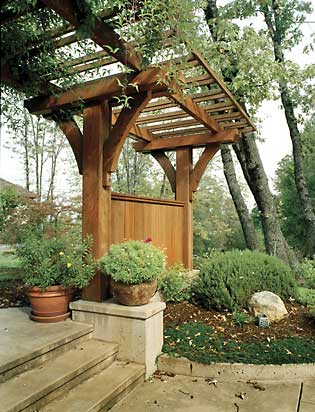 Entry with trellis